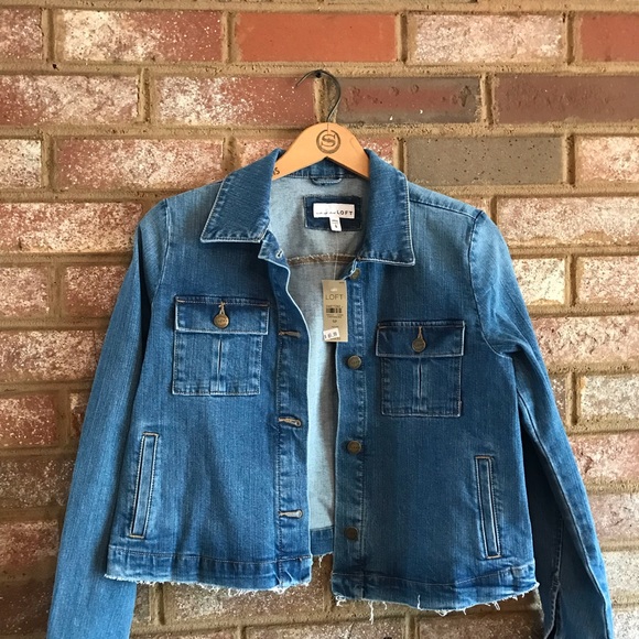 LOFT Jackets & Blazers - LOFT denim cropped jacket